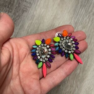 3/$20 Express rainbow Statement Earrings